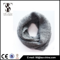 Classal style Gray warm soft silver knitting infinity scarf winter loop scarf